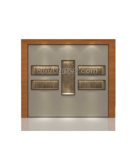 Дизайн счетчика витрины магазина часов высокого класса деревянного стекла