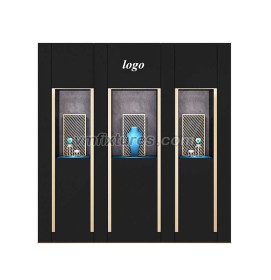 Дизайн счетчика витрины магазина часов высокого класса деревянного стекла